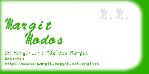 margit modos business card